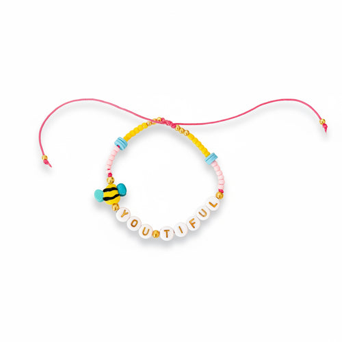 Colorful beaded Bracelet with 'Be YOU-tiful beads